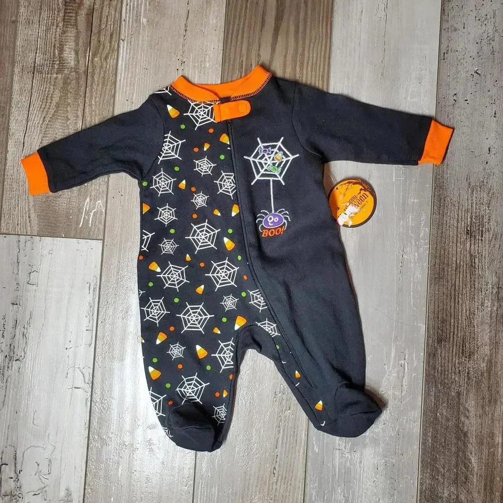 NWT Newborn NB Baby Halloween Onesie Playsuit Pajamas